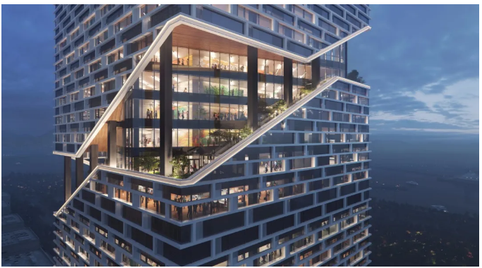 【建筑学院】vivo新总部曝光 ——150米高，32层的“螺旋形”大楼设计方案！！
