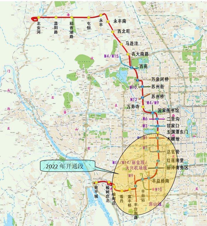 北京地铁16号线南段开始“跑图”！今年底开通、设10座车站